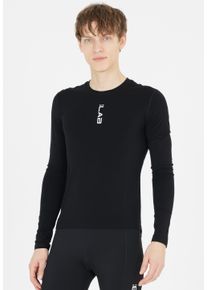 ELITE LAB Herren Funktionsshirt "Core Elite X1", schwarz, sportlich, Gr. M, unifarben, 67% Viskose, 28% Wolle, 5% Elasthan, Shirts, mit