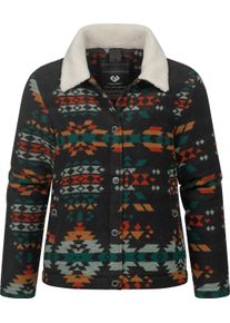 Ragwear Damen Outdoorjacke "Walinea Ikat", schwarz, modisch, Gr. XL, Außenmaterial: 100% Baumwolle, Innenfutter: 100% Polyester, Wattierung: 100%