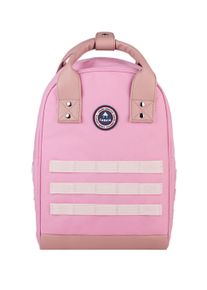 CABAIA Tagesrucksack "Old School S Recycled", pink, Materialmix, modisch, Rucksäcke, Cityrucksack mit austauschbaren Vordertaschen