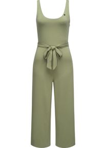 Ragwear Damen Jumpsuit "Lisseta", grün, casual, Gr. XXL, Material: 48% Baumwolle, 47% Viskose, 5% Elasthan, Overalls, Langer Damen Overall mit