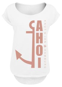 F4NT4STIC Damen T-Shirt "PLUS SIZE Ahoi Anker", weiß, casual, Gr. XL, Obermaterial: 100% Baumwolle, Shirts, Print