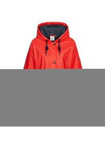DEPROC Active Damen Regenjacke "Friesennerz HALIFAX ANCHOR WOMEN", rot, casual, Gr. 36, Obermaterial: 100% Polyurethan; Futter: 100% Polyester,