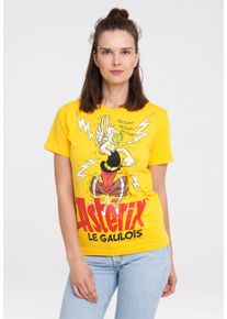 logoshirt Damen T-Shirt "Asterix der Gallier - Asterix", gelb, casual, Gr. S, bedruckt, 100% Baumwolle, Shirts, mit lizenziertem Print