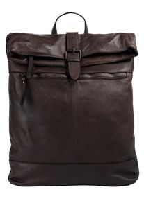 FORTY Tagesrucksack, braun, Rindsleder, Leder, casual, Rucksäcke, echt Leder, Made in Italy
