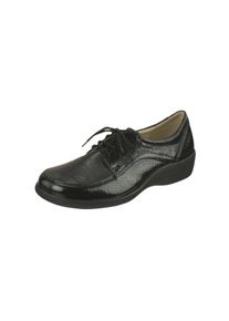 Natural Feet Damen Schnürschuh "Schnürer Tirol", Gr. 36, schwarz, Rindsleder, Synthetik, elegant, Schuhe, mit weitem Fußbett