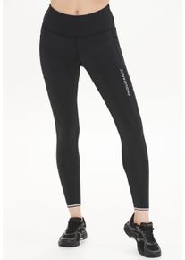 Endurance Damen Lauftights "Energy", schwarz, sportlich, Gr. 34, unifarben, 81% Polyester, 19% Elasthan, Hosen, mit angenehmer