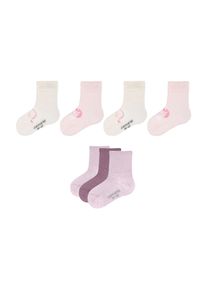 Camano Kinder Socken "Socken 7er Pack", Gr. 19, weiß, 55% Baumwolle 44% Polyamid 1% Elasthan, gemustert, Socken