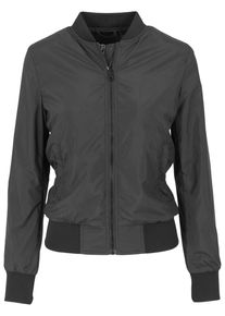 Urban Classics Damen Allwetterjacke "Urban Classics Damen Ladies Light Bomber Jacket", schwarz, casual, Gr. XS, unifarben, 100% Polyester, Jacken