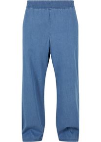 Urban Classics Herren Bequeme Jeans "Urban Classics Herren Oversized Lightweight Denim Pants", blau, casual, Gr. L, unifarben, 100% Baumwolle, Jeans
