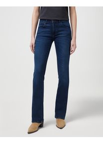 Wrangler Damen Bootcut-Jeans "WRA-W28B", grau, casual, Gr. 28, Denim/Jeans, Obermaterial: 81% Baumwolle, 8% Lyocell, 8% Polyester, 3% Elasthan, Jeans
