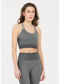 ENDURANCE ATHLECIA ATHLECIA Damen Sport-BH "Powerfull", Gr. XXS, grau, 59% Nylon, 30% Polyester, 11% Elasthan, mehrfarbig, BHs, im smarten Trägerdesign