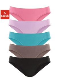 Petite Fleur Damen Bikinislip, Gr. 32, bunt, Obermaterial: 95% Baumwolle, 5% Elasthan, unifarben, Unterhosen, aus elastischer Baumwoll-Qualität