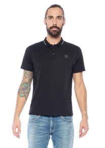 Herren Poloshirt "ARON", schwarz, Gr. XXXL, Le Temps Des Cerises, unifarben, 100% Baumwolle, Shirts, mit trendigem Kontraststreifen