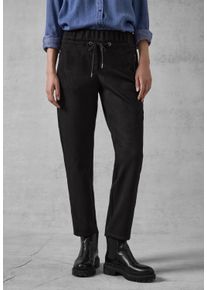 Cecil Damen Jogger Pants, schwarz, casual, Gr. XS, unifarben, Stoff, 94% Polyester, 6% Elasthan, Hosen, Middle Waist