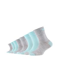 Skechers Kinder Socken "Socken 8er Pack", Gr. 27, grau, 73% Baumwolle 20% Polyamid 5% Metallfaser 2% Elasthan, Socken