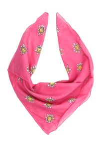 Allgäu Rebell ALLGÄU REBELL Damen Nickituch "Edelweiß", pink, festlich, unifarben mit Farbeinsatz, Baumwolle, Modetücher, Halstuch Oktoberfest