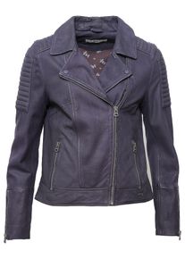 Maze Damen Lederjacke "42021147", blau, Gr. M, Obermaterial: 100% Lammleder / Innenfutter: 100% Baumwolle / Ärmelfutter: 100% Polyester, Jacken