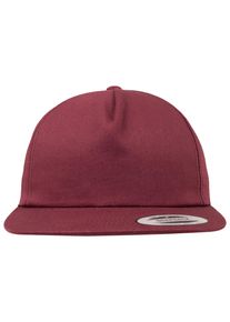 Flexfit Damen Flex Cap "Flexfit Snapback Unstructured 5-Panel Snapback", rot, casual, unifarben, 60% Baumwolle, 40% Polyester, Caps