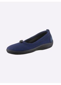 CLASSIC Damen Ballerina, Gr. 39, blau, Textil, Basic, Schuhe