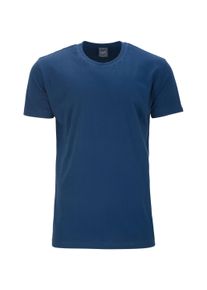 Herren T-Shirt, blau, casual, Gr. XXL, Ahorn Sportswear, unifarben, 100% Baumwolle, Shirts, im klassischen Basic-Look