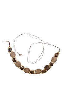 Damen Taillengürtel "Coconut", braun, Basic,casual,feminin,modisch, Collezione Alessandro, unifarben, Materialmix, Gürtel, Holzgürtel zum Binden