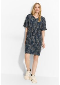 Cecil Damen Sommerkleid, blau, casual, Gr. XXL, bedruckt, Stoff, 100% Viskose, Kleider, aus Viskose