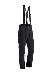 Maier Sports Herren Skihose "Copper slim", schwarz, Gr. 50, 100% Polyester, Hosen, Herren Schneehose mit Hosenträgern, wind/wasserdicht, Slim Fit
