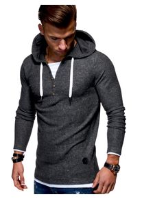 behype Herren Kapuzensweatshirt "HENRAY", grau, sportlich, Gr. XXL, unifarben, 70% Polyester, 25% Viskose, 5% Elasthan, Sweatshirts, in trendiger