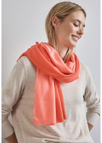 Street One Damen Schal, orange, casual, gestreift, Stoff, 65% Polyester, 35% Viskose, Modetücher, aus softem Materialmix