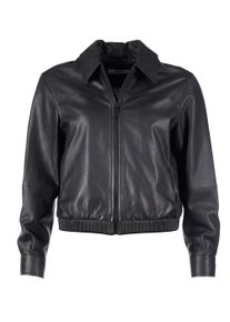 Maze Damen Blouson "42023071", schwarz, Gr. S, Obermaterial: 100% Lammleder / Innenfutter: 100% Polyester/ Ärmelfutter: 100% Polyester, Jacken
