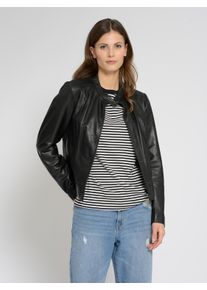 Maze Damen Lederjacke "42021291", schwarz, Gr. L, Obermaterial: 100% Lammleder / Futter: 100% Baumwolle / Ärmelfutter: 100% Polyester / Strick: 95%