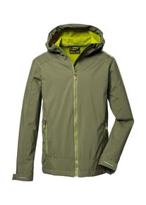 Killtec Kinder Softshelljacke "KOS 348 BYS SFTSHLL JCKT", grün, sportlich, Gr. 152, 100% Polyester, Jacken