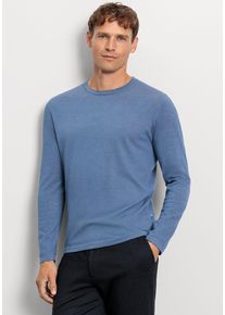 OLYMP Herren Rundhalspullover "OLYMP Strick Casual", blau, casual, Gr. XXL, Obermaterial: 100% Baumwolle, Pullover, Crew Neck