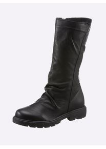Andrea Conti Damen Stiefel, Gr. 39, schwarz, Leder, Glattleder, modisch, Schuhe