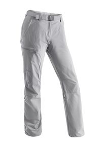 Maier Sports Damen Funktionshose "Lulaka", grau, Gr. 17, 90% Polyamid, 10% Elasthan, Hosen, Damen Wanderhose, atmungsaktive Outdoor-Hose mit Roll up