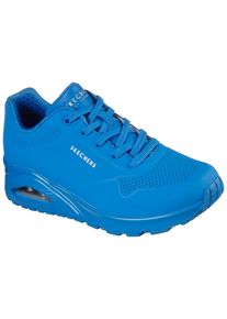 Skechers Damen Sneaker "UNO - NIGHT SHADES", Gr. 35, blau, Lederimitat, sportlich, Schuhe, im Monochrome-Look