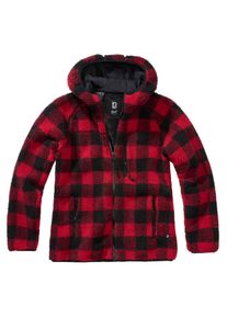 Brandit Damen Allwetterjacke "Brandit Damen Ladies Teddyfleecejacket", rot, casual, Gr. L, mehrfarbig, 100% Polyester, Jacken