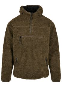 Brandit Herren Anorak "Brandit Herren Teddyfleece Worker Pullover", grün, casual, Gr. M, unifarben, 100% Polyester, Jacken