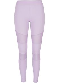 Urban Classics Damen Leggings "Urban Classics Damen Ladies Tech Mesh Leggings", lila, Gr. M, unifarben, 80% Polyamid, 20% Elasthan, Hosen
