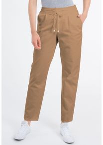 Recover Pants Damen Stoffhose "Corin", beige, Gr. 38, unifarben, 60% Lyocell;37% Baumwolle;3% Elasthan, Hosen, mit Jogg-Pants-Charakter
