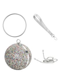 JULIE JULSEN Damen Abendtasche "Metall mit Zirkonia multi farben", bunt, Taschen