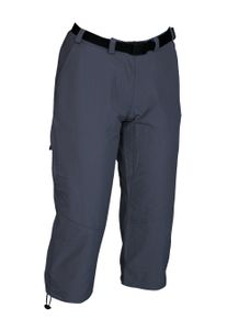 DEPROC Active Damen 3/4-Hose "KENORA Full Stretch Piratenhose Damen", grau, Gr. 36, 95% Polyester; 5% Elastan, Hosen, auch in Großen Größen erhältlich