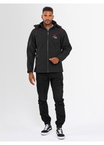 Arctic Seven Herren Softshelljacke "ASAdventuraa", schwarz, Gr. 5XL, Obermaterial: 96% Polyester, 4% Elasthan; Innenmaterial: 100% Polyester, Jacken,