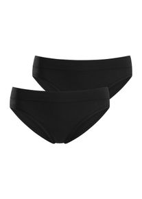 Lascana Damen Slip "Circular Collection", Gr. 36, schwarz, Single Jersey, Obermaterial: 90% Baumwolle, 10% Elasthan, unifarben, Unterhosen
