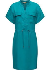 Ragwear Damen Blusenkleid "Roisa", grün, modisch, Gr. XL, Material: 80% Viskose, 20% Polyester, Kleider, stylisches Sommerkleid mit Bindeband