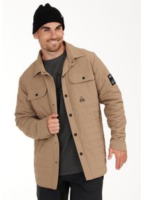 SOS Herren Outdoorjacke "Jackson", braun, casual, Gr. M, unifarben, 92% Nylon, 8% Elasthan, Jacken, mit wasserabweisender Funktion