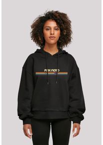 F4NT4STIC Damen Kapuzenpullover "Pink Floyd Prism Retro Stripes", schwarz, casual, Gr. XS, Obermaterial: 100% Baumwolle, Pullover, Print
