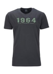 Herren T-Shirt, grau, casual, Gr. XXL, Ahorn Sportswear, bedruckt, 100% Baumwolle, Shirts, mit Rundhalsausschnitt
