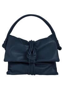 Samantha Look Damen Henkeltasche, blau, Leder, clean, Taschen, echt Leder, Made in Italy