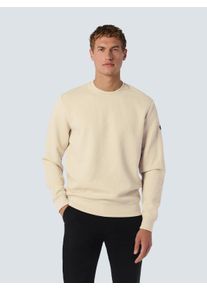 NO EXCESS Herren Sweater "NO EXCESS Jacquard Pullover mit Rundhalsausschnitt", beige, Gr. XL, 54% Polyester, 44% Baumwolle, 2% Elasthan, Sweatshirts